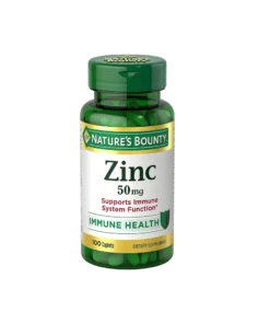 Nature's Bounty Zinc 50 mg Supports Immune System Caplets 100 Ct