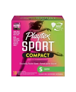 Playtex Sport Tampons Unscented Super Absorbency 18 Ct