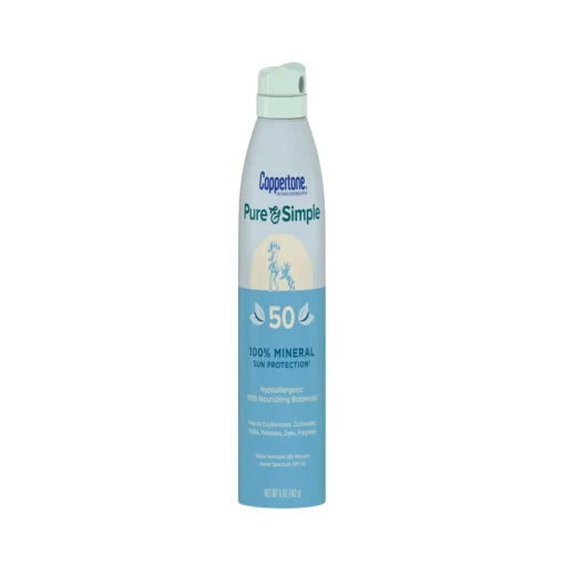 Coppertone Pure & Simple Kid's Sunscreen Spray - SPF 50 - 5oz
