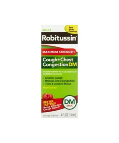Robitussin Maximum Strength Cough + Chest Congestion DM Non-Drowsy Liquid 4 fl Oz