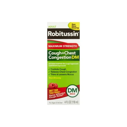 Robitussin Maximum Strength Cough + Chest Congestion DM Non-Drowsy Liquid 4 fl Oz