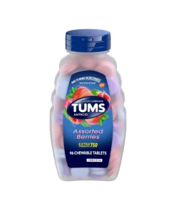 TUMS Extra Strength 750 Assorted Berries Chewable Antacid Tablets 96 Ct
