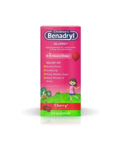 Childrens Benadryl Antihistamine Allergy Liquid Cherry (8 Fl Oz)