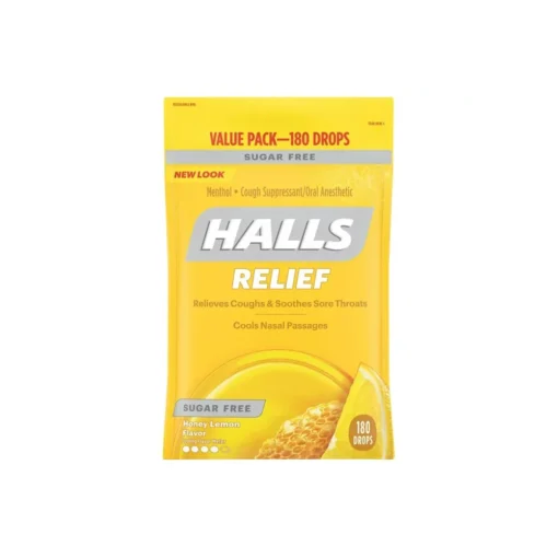 HALLS Relief Cools Nasal Passages Honey Lemon 180 Drops