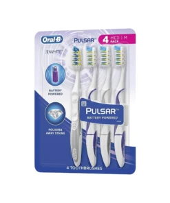 Oral-B Pulsar 3D White Toothbrushes 4 Pack