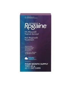 Womens ROGAINE 5% Minoxidil Unscented Foam 4 Month Supply (Pack of 2)