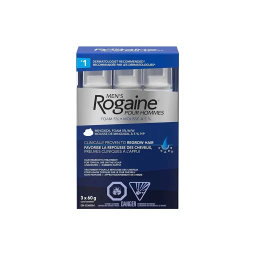 Mens Rogaine Hair Regrowth Treatment Pack of 3 60g