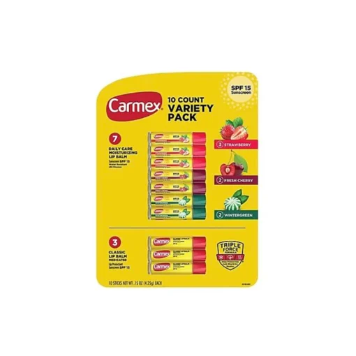 Carmex Daily Care Moisturizing Lip Balm Variety pack 10 Ct