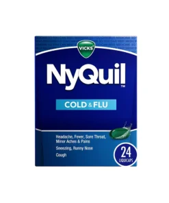 Vicks NyQuil Cough Cold & Flu Nighttime Relief 24 LiquiCaps