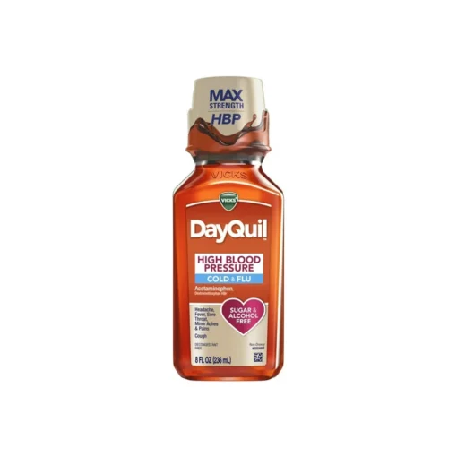 DayQuil Liquid Cold Cough and Flu Relief High Blood Pressure - 8.0 Fl Oz