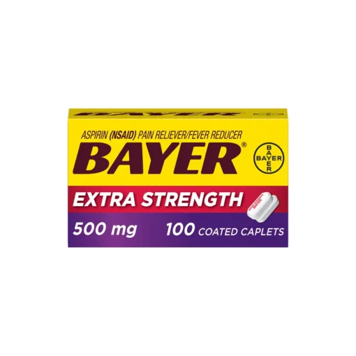 Bayer Extra Strength Aspirin Caplets 500 Mg 100 Count