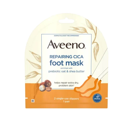 Aveeno, Repairing Cica Foot Mask, 2 Single-Use Slippers