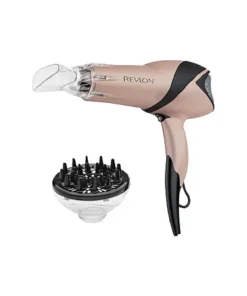 Revlon 1875 Watts Infrared Heat Hair Dryer for Max Drying Power Rose Gold