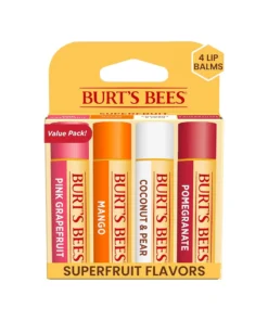 Burt's Bees Superfruit Flavors 4 Lip Balms