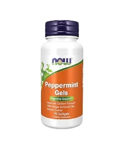 Now Foods Peppermint Gels Digestive Supports 90 Softgels