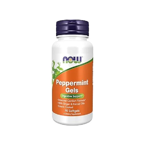 Now Foods Peppermint Gels Digestive Supports 90 Softgels