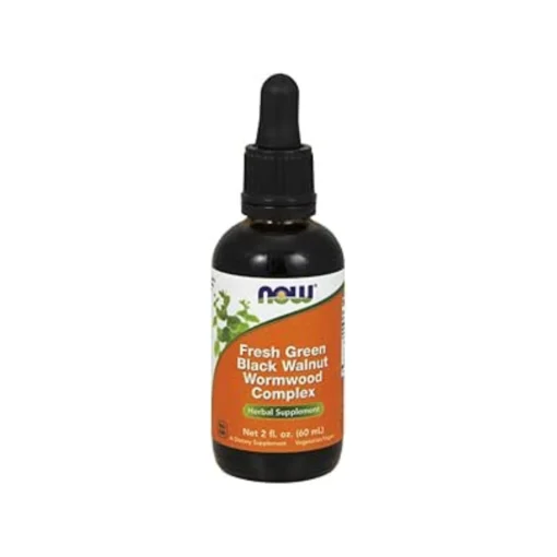 Now Foods Fresh Green Black Walnut Wormwood Complex 2 FL Oz (60ml)