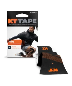 KT Tape Pro Kinesiology Therapeutic Tape - 20 strips- Black