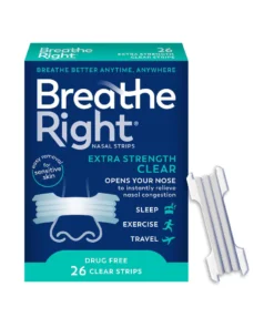 Breathe Right Extra Strength Drug-Free Clear Nasal Strips - 26ct