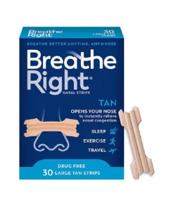 Breathe Right Original Opens Your Nose 30 Large Tan Strips