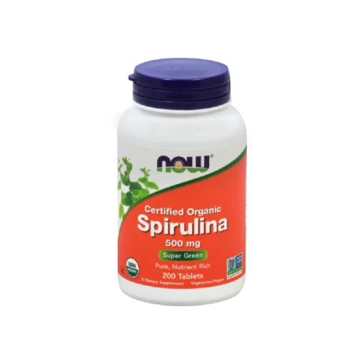 Now Foods Organic Spirulina, Super Green, 500Mg, 200 Tablets