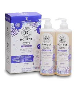 The Honest Company Truly Calming Lavender Shampoo + Body Wash 17 Fl Oz 2-pack