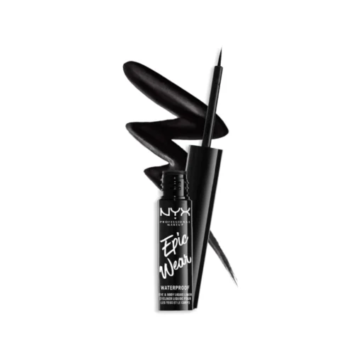 NYX Professional Makeup Epic Wear Liquid Liner Long-lasting Waterproof Eyeliner - Black - 0.12 Fl Oz