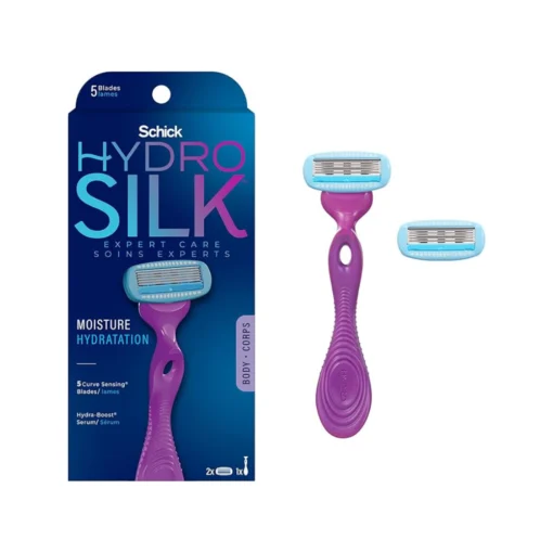 Schick Hydro Silk Razor for Women With 2 Moisturizing Blade Refills