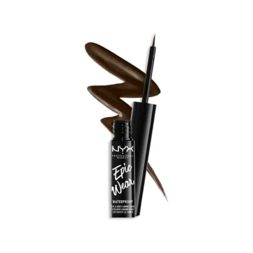 NYX Professional Makeup Epic Wear Liquid Liner Long-lasting Waterproof Eyeliner - Brown - 0.12 Fl Oz