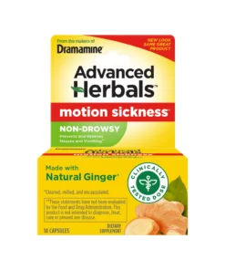 Dramamine Non-Drowsy Naturals Motion Sickness Relief 18 Capsules