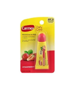 Carmex Daily Care Moisturizing Lip Balm, Strawberry, 0.35 Oz