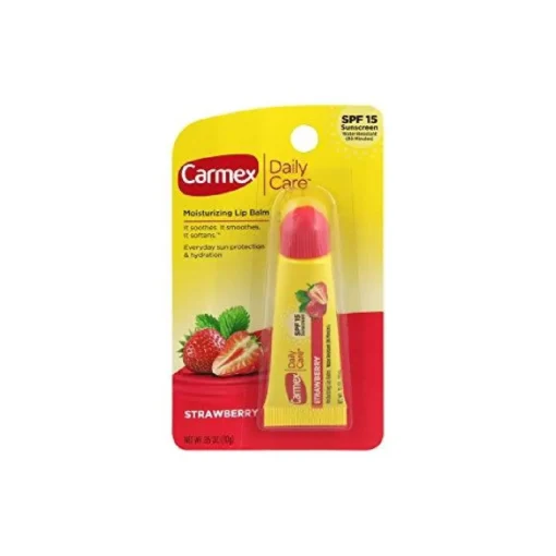 Carmex Daily Care Moisturizing Lip Balm, Strawberry, 0.35 Oz