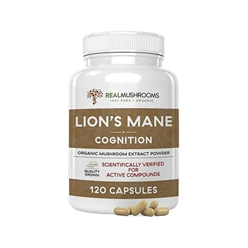 Real Mushrooms, Lion's Mane, Mushroom Extract Powder, 120 Capsules