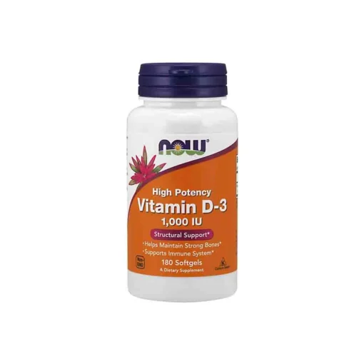 Now Foods High Potency Vitamin D-3 1,000IU 180 Softgels