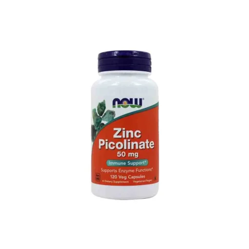 Now Foods Zinc Picolinate 50 mg, 120 Veg Capsules