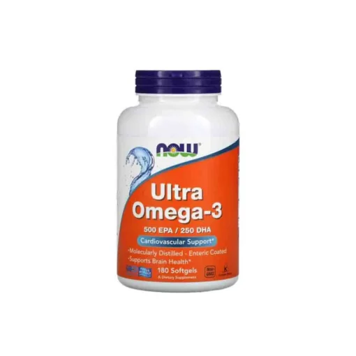 Now Foods Ultra Omega-3 Fish Oil Heart & Brain Health 180 Softgels