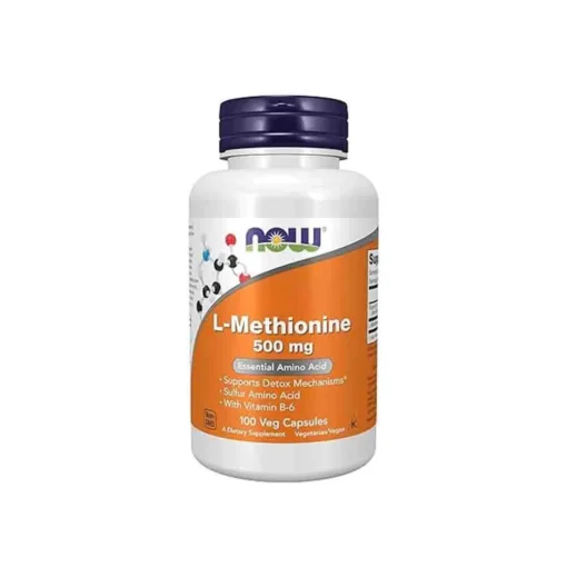 Now Foods L-Methionine 500mg 100 Veg Capsules