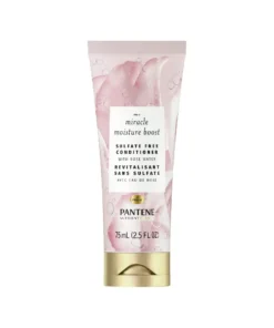 Pantene Nutrient Blends Miracle Moisture Boost Sulfate Free Conditioner, Rose Water, 2.5 Oz