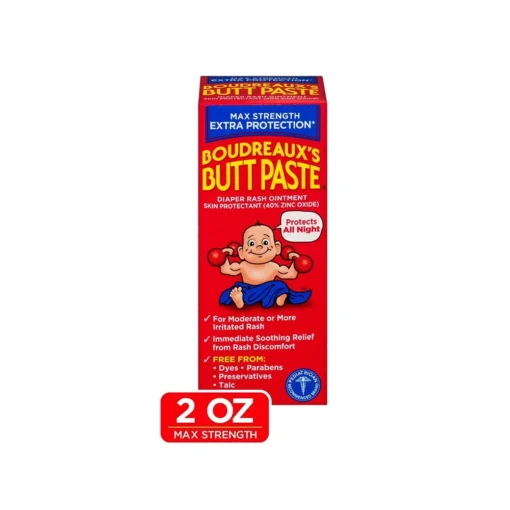 Boudreaux's Butt Paste Baby Diaper Rash Cream Maximum Strength - 2oz