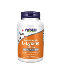 Now Foods Double Strength L-Lysine 1000mg 100 Tablets
