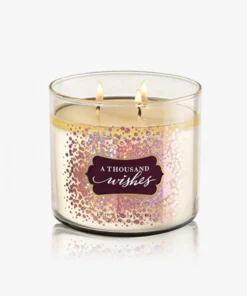 Bath And Body Works Thousand Wishes Scented 3 Wick Candle 411g