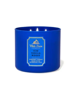 Bath & Body Works Iced Vanilla Woods 3-Wick Candle