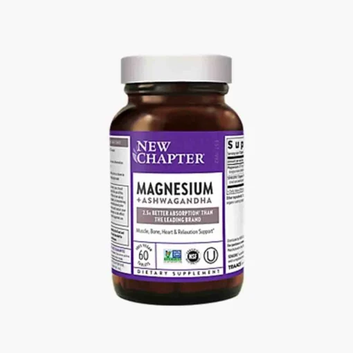 New Chapter Magnesium + Ashwagandha 60 Tablets