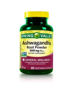 Spring Valley Ashwagandha Root Powder 500Mg 60 Vegetarian Capsules