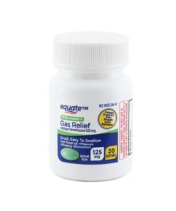 Equate Gas Relief Simethicone 125 Mg Extra Strength Softgels 20 Count
