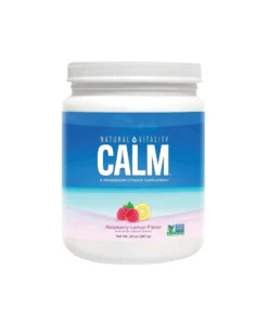 Natural Vitality Calm Magnesium Supplement Powder Raspberry-Lemon Flavor 20 Oz