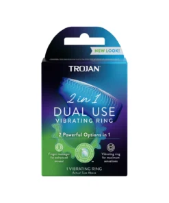 Trojan 2 in 1 Dual Use Vibrator Ring 2 Powerful Option in 1