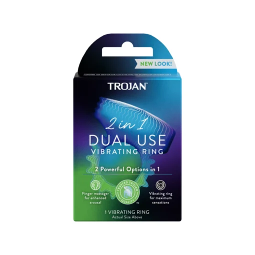 Trojan 2 in 1 Dual Use Vibrator Ring 2 Powerful Option in 1