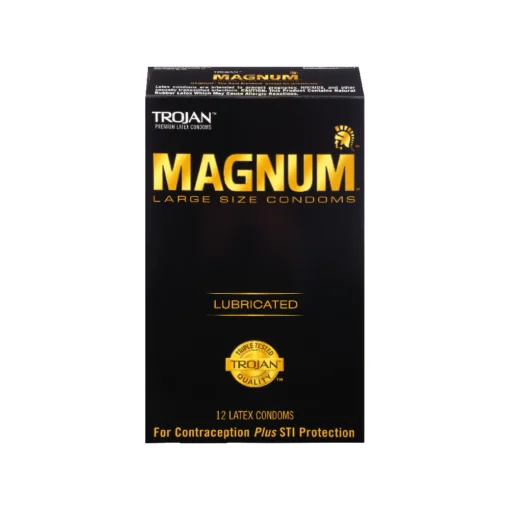 Trojan Magnum Large Size Lubricated 12 Condoms