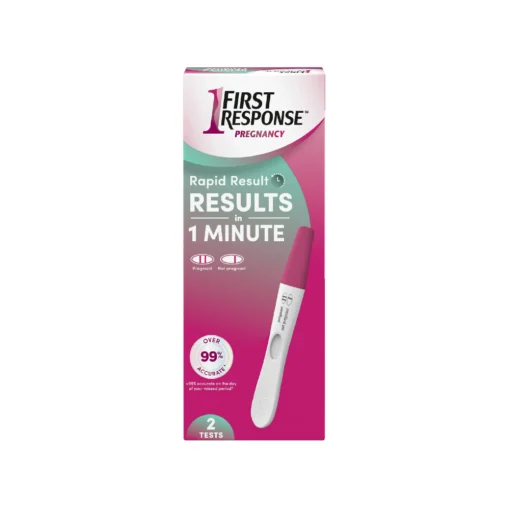 First Response Pregnancy Rapid Result In 1 Minute 2 Tests